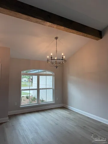 a view of an empty room