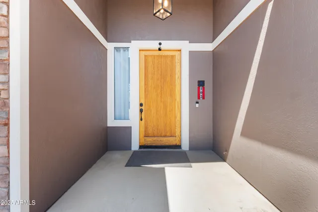 a view of front door