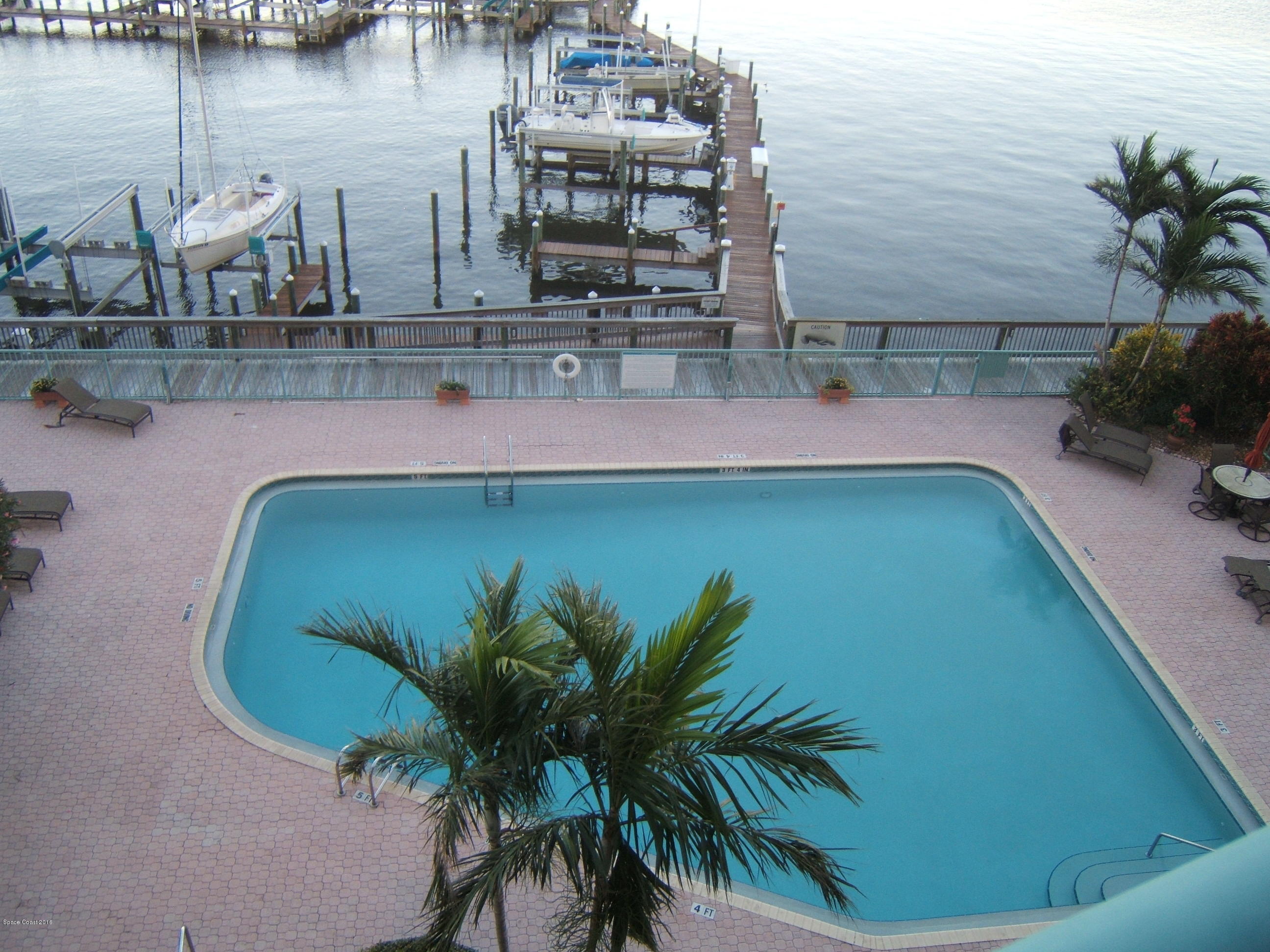 102 Riverside Drive, Unit 403 Cocoa, FL 32922 - Photo 25 of 33 Pool View from Unit