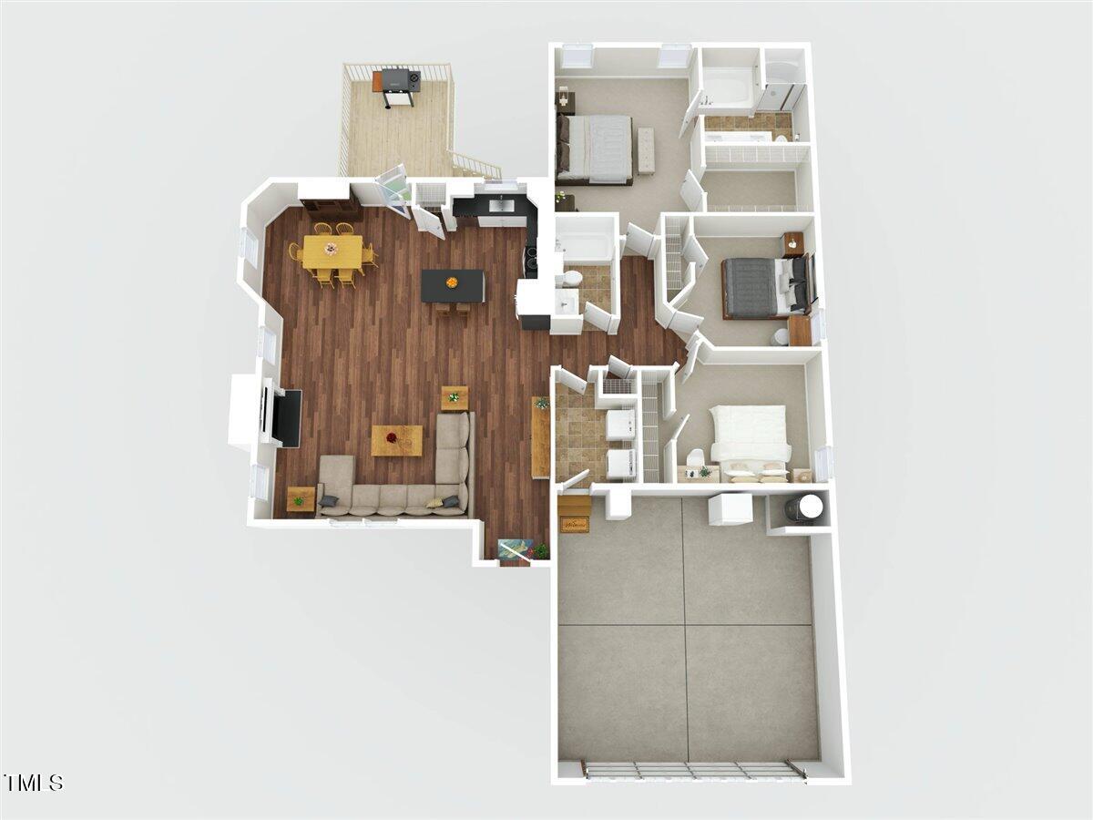 174 Arrow Lane Middlesex, NC 27557 - Photo 36 of 36 02-3D Floor Plan for 174 Arrow Lane