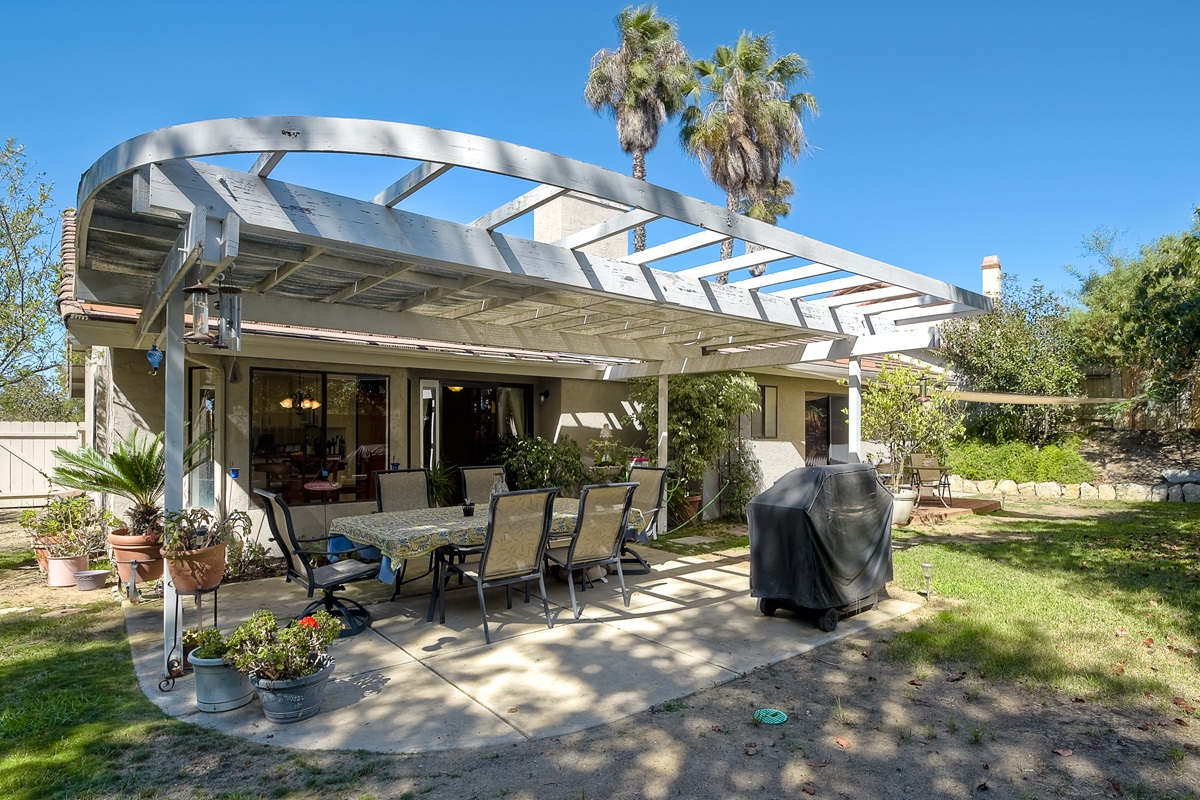 745 Winding Way Encinitas, CA 92024 - Photo 21 of 25 A perfect spot for "dining al fresco" under the stars and in the peace and quite of rustling trees that surround you!