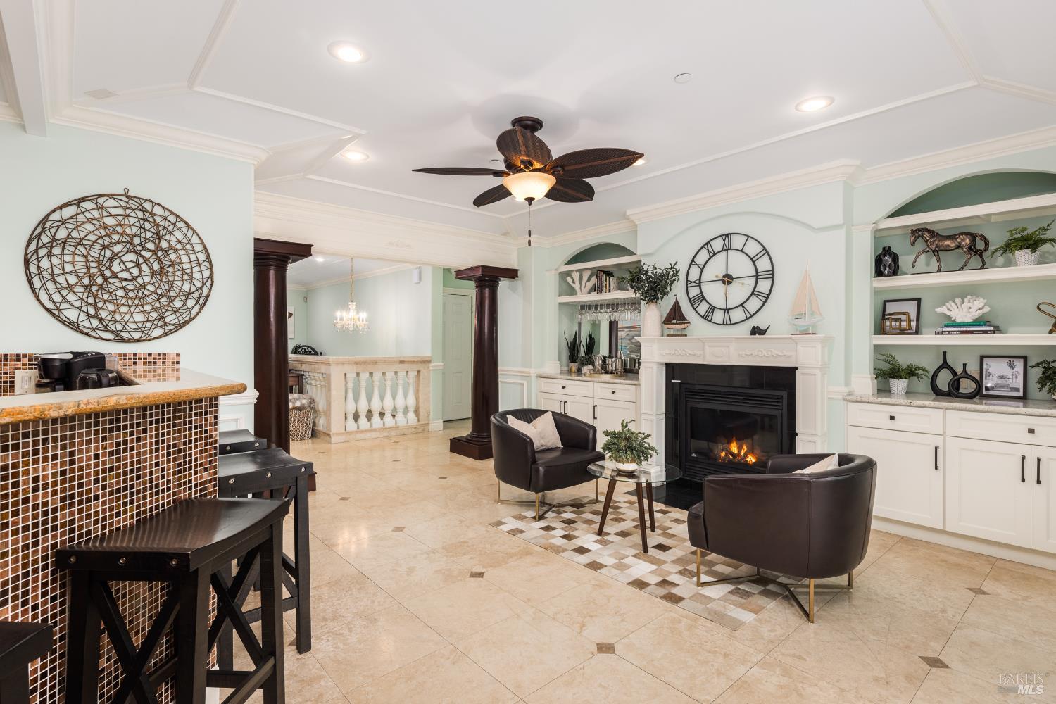1534 Ranch Road Bodega Bay, CA 94923 - Photo 11 of 33 a living room with furniture and a fireplace