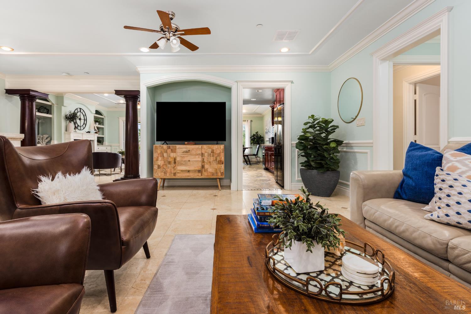 1534 Ranch Road Bodega Bay, CA 94923 - Photo 5 of 33 a living room with furniture and a fireplace