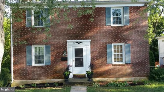 a front view of a house