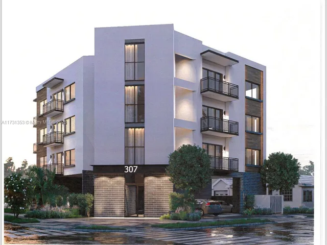 a front view of a building