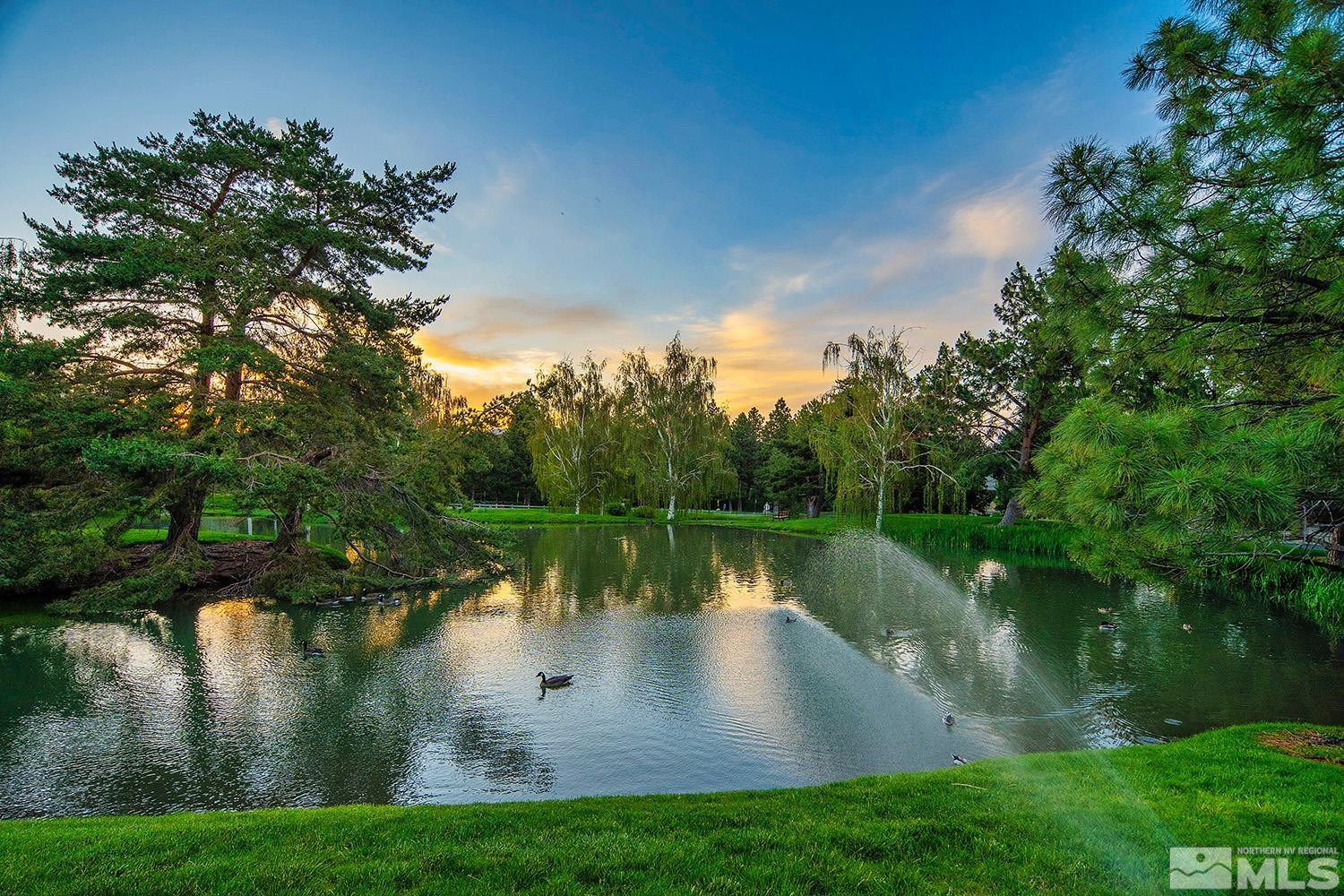 1689 Aspen Creek Road Reno, NV 89519 - Photo 3 of 40 a view of a lake with a yard