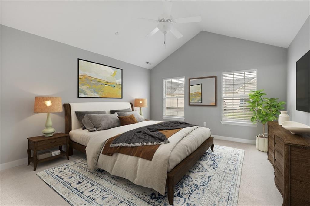 103 Spring Valley Drive Zelienople, PA 16063 - Photo 27 of 42 a bedroom with a bed and a couch