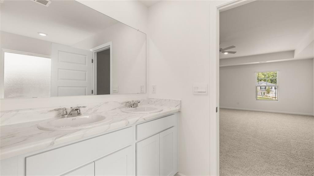 307 Friendship Oak Way Hampton, GA 30228 - Photo 20 of 35 a bathroom with a sink and a mirror