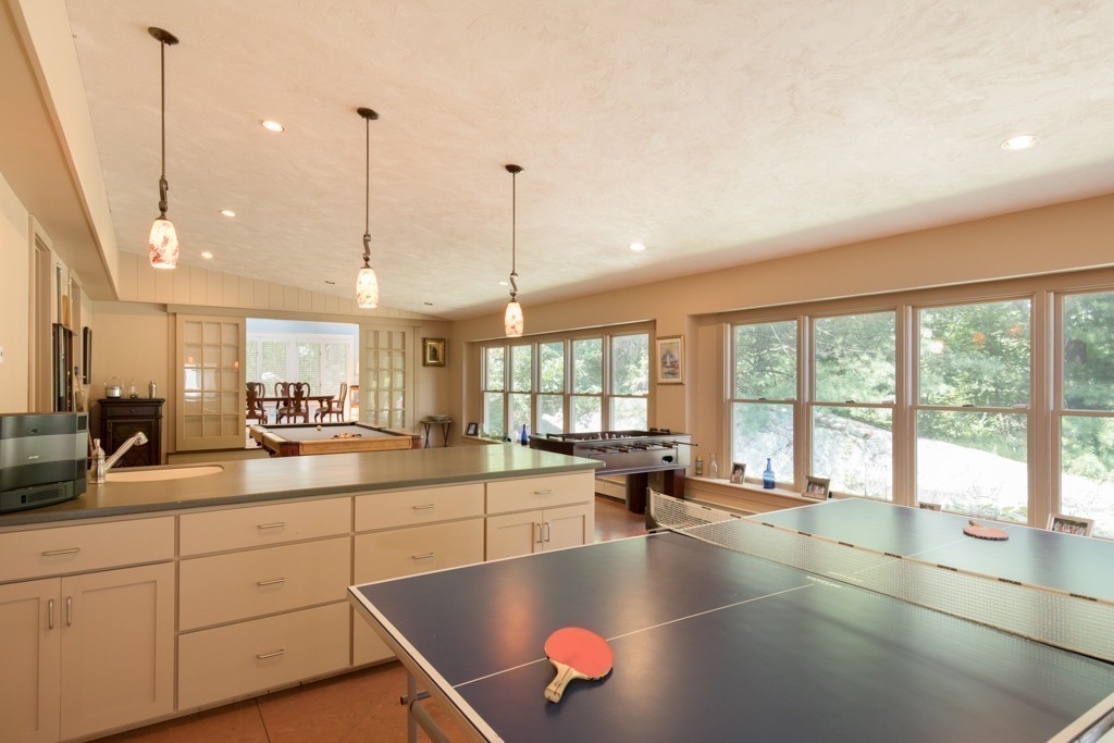 6 Popes Lane Hingham, MA 02043 - Photo 15 of 29 a large kitchen with lots of counter space a sink and living room view