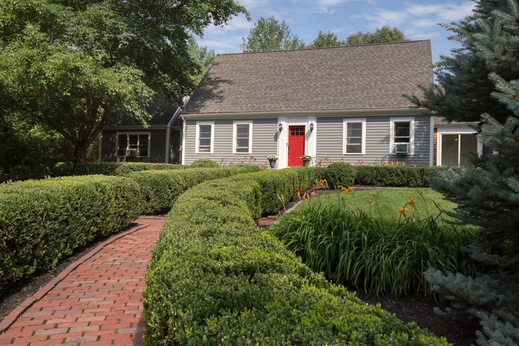 6 Popes Lane Hingham, MA 02043 - Photo 2 of 29 a aerial view of a house with yard and green space