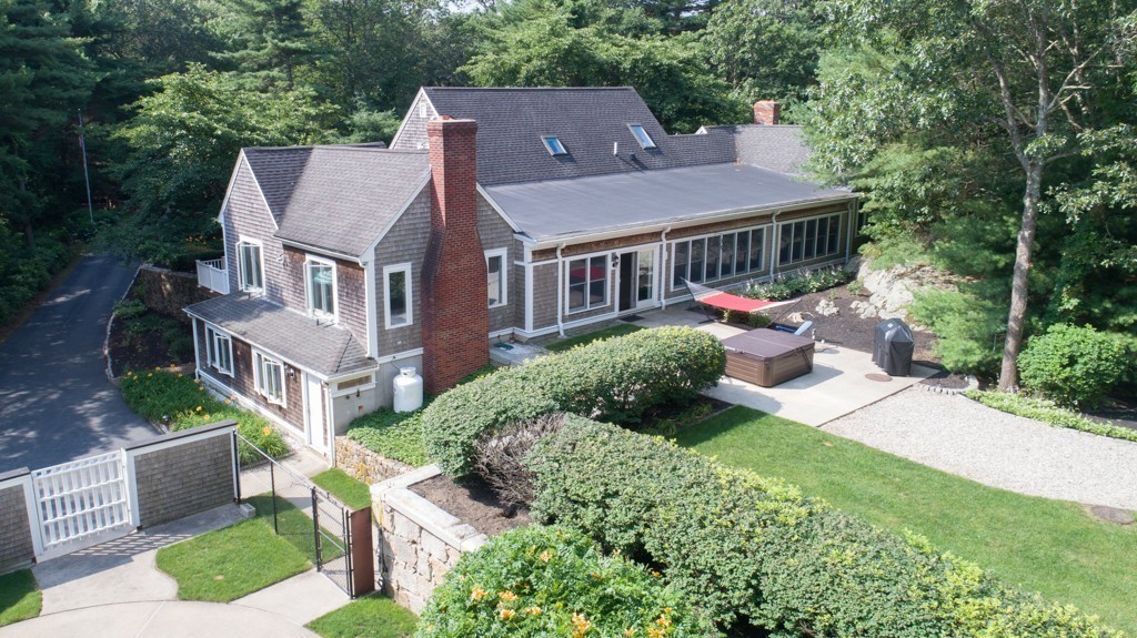 6 Popes Lane Hingham, MA 02043 - Photo 6 of 29 an aerial view of a house