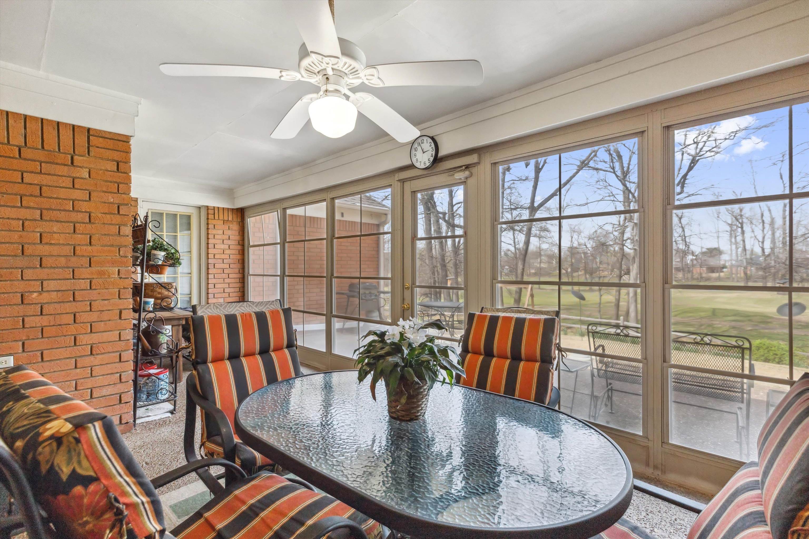 6302 Daybreak Drive Bartlett, TN 38135 - Photo 20 of 22 Sunroom / solarium with brick wall and carpet floors