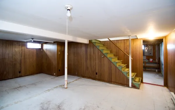 a view of storage and utility room