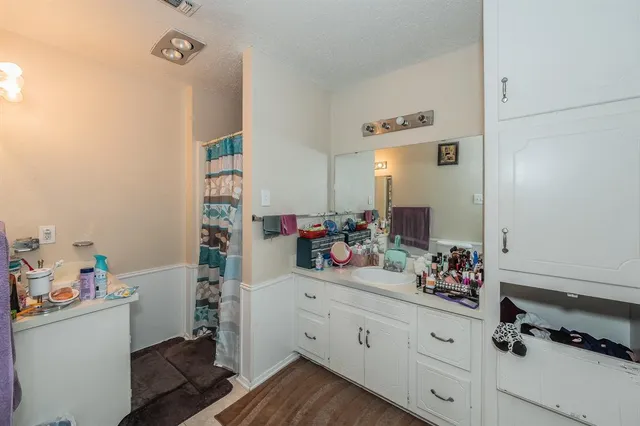 a view of kitchen and workspace