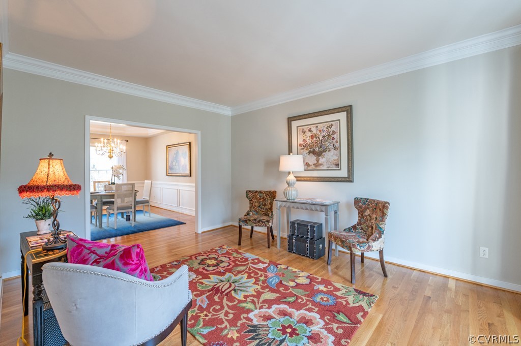 1313 Goswick Ridge Road Midlothian, VA 23114 - Photo 5 of 31 a living room with furniture and a wooden floor