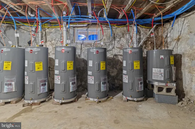 a view of a storage room