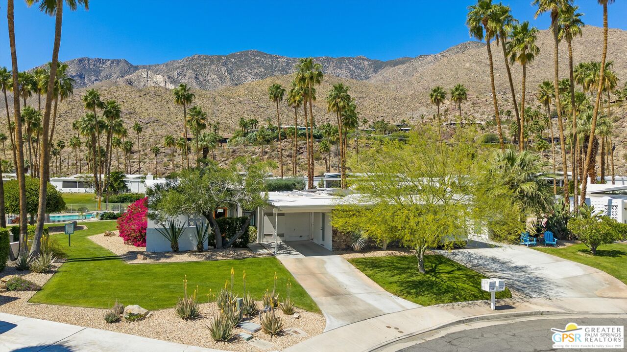 233 Toro Circle Palm Springs, CA 92264 - Photo 36 of 39 a front view of a house with a yard