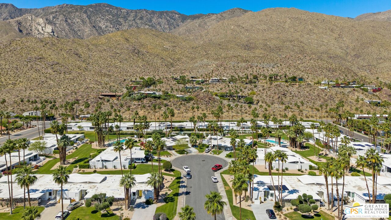 233 Toro Circle Palm Springs, CA 92264 - Photo 37 of 39 an aerial view of residential houses with outdoor space