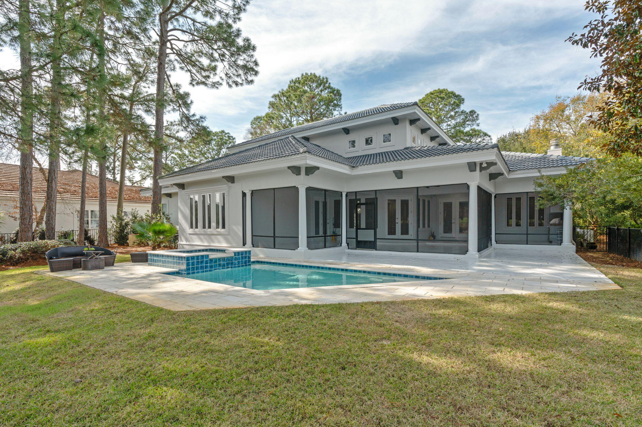 3028 Club Drive Miramar Beach, FL 32550 - Photo 34 of 40 a view of a house with a yard and sitting area