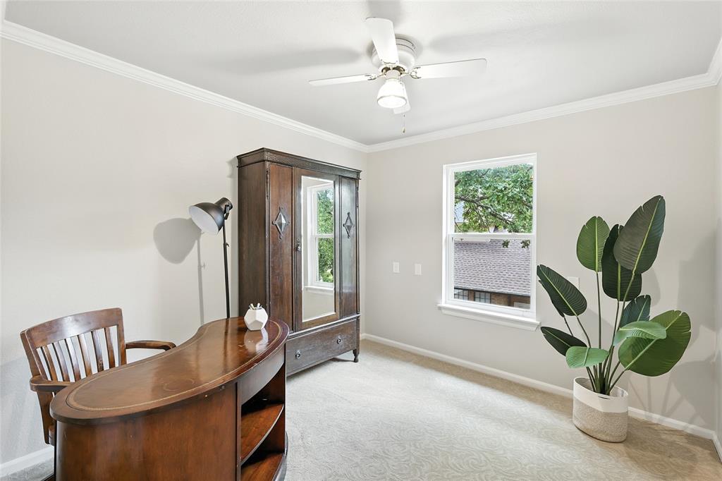 1330 Laredo Court Denton, TX 76205 - Photo 32 of 40 a view of a dining room with furniture and a window
