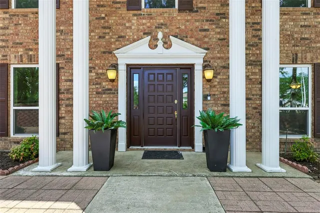 a front view of a house