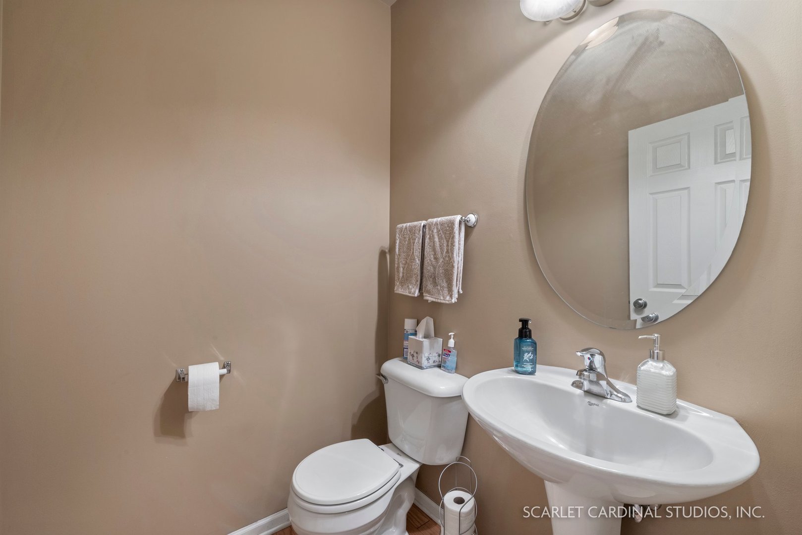 3739 Munson Street Plano, IL 60545 - Photo 7 of 21 a bathroom with a sink and mirror