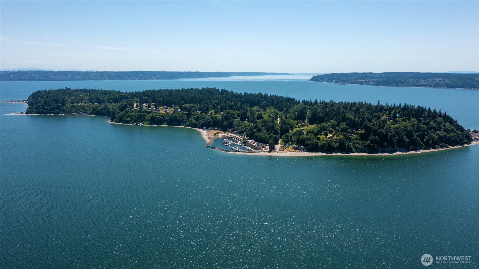 75 F Beach Way Everett, WA 98201 - Photo 6 of 22 an aerial view of a houses with a lake view