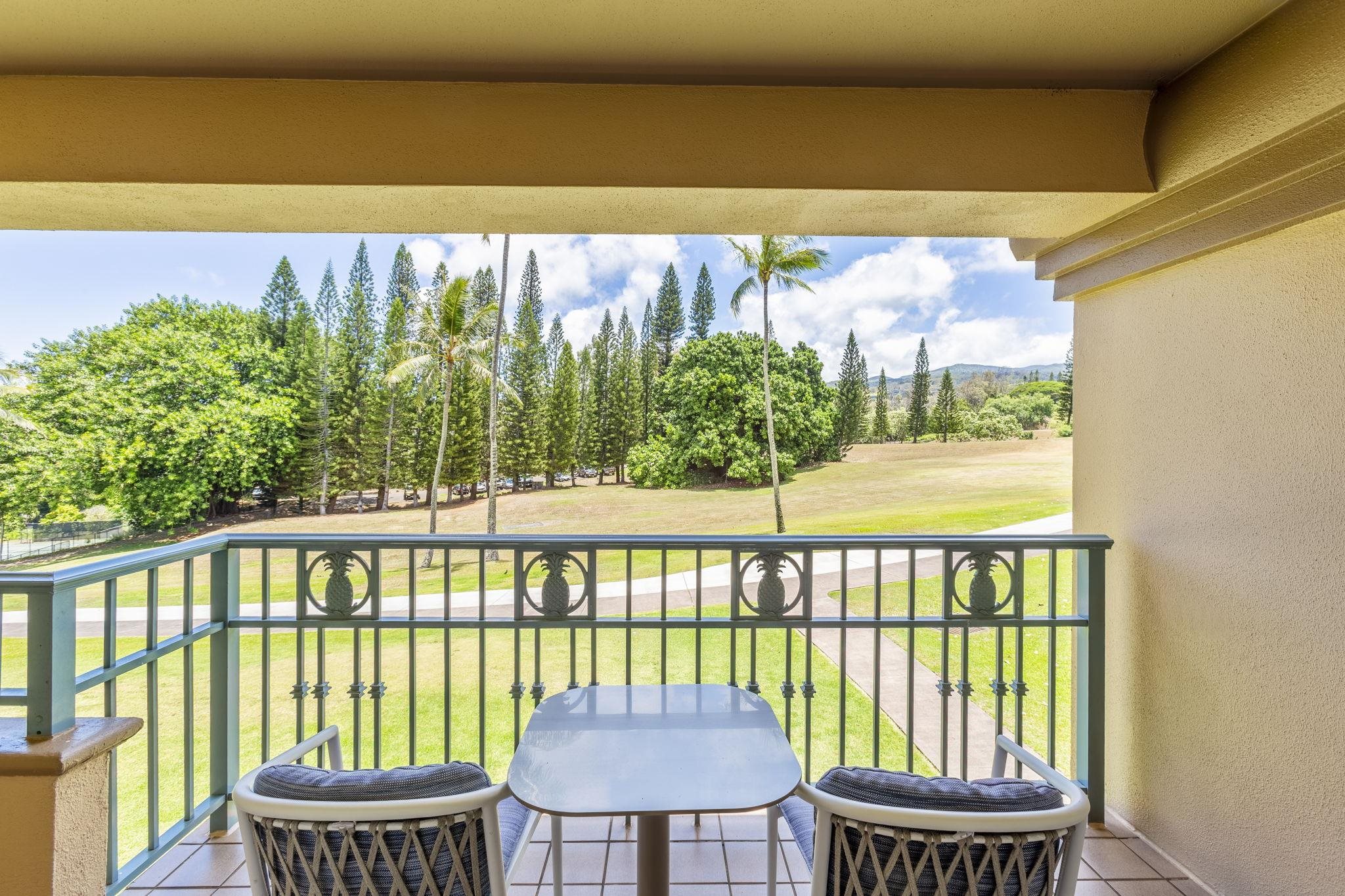 1 Ritz Carlton Drive, Unit 122123 Lahaina, HI 96761 - Photo 18 of 50 a view of a balcony with chair and wooden floor