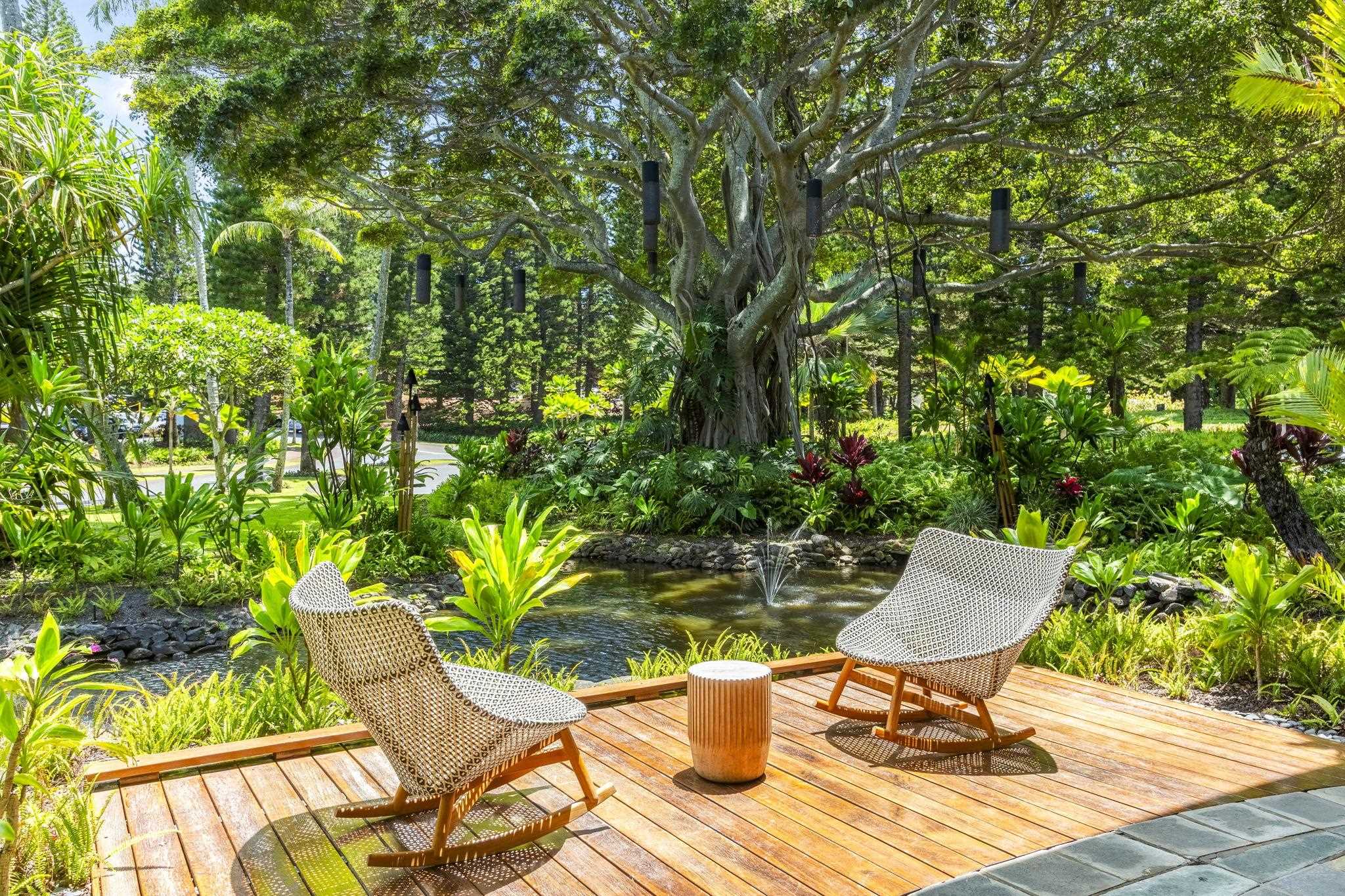 1 Ritz Carlton Drive, Unit 122123 Lahaina, HI 96761 - Photo 40 of 50 a view of a chairs and table in a patio