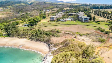 a view of a swimming pool and lake view