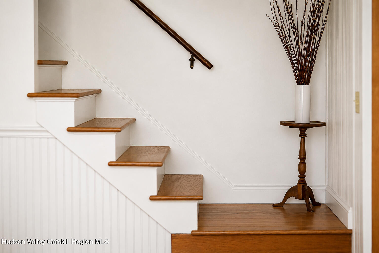 22 Old Mill Road Stephentown, NY 12169 - Photo 23 of 55 a view of front door of house with wooden stairs