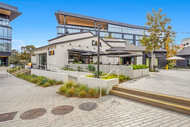 an outdoor space with patio