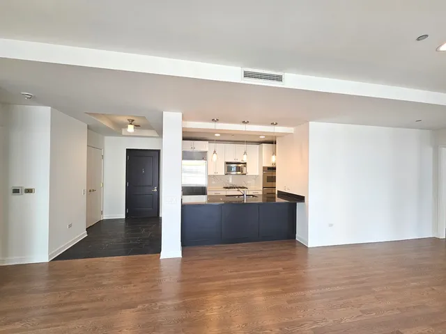 a view of a city with tall buildings