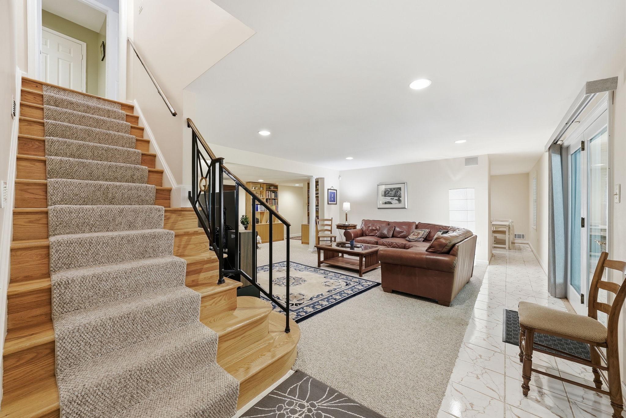 7512 Rambling Ridge Drive Fairfax Station, VA 22039 - Photo 32 of 64 Stairs down to the Rec Room
