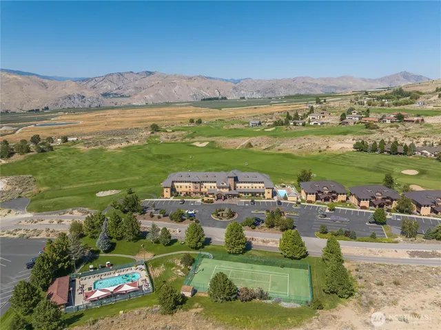 a view of a city with an ocean view