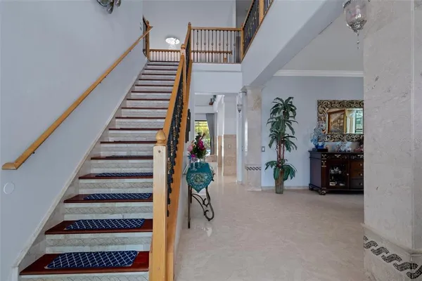a kitchen with a sink stove and refrigerator