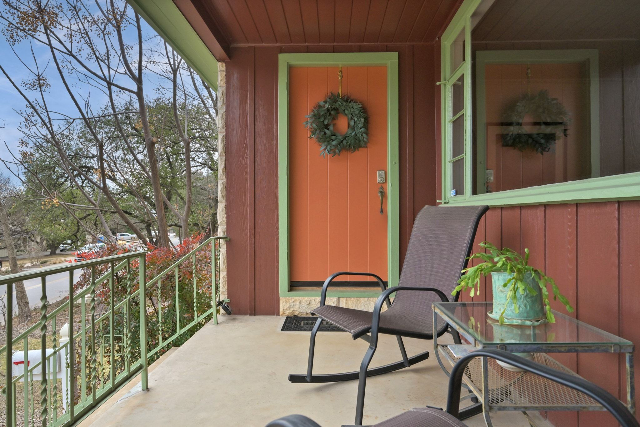 4804 Balcones Drive Austin, TX 78731 - Photo 3 of 27 a view of a balcony with chairs