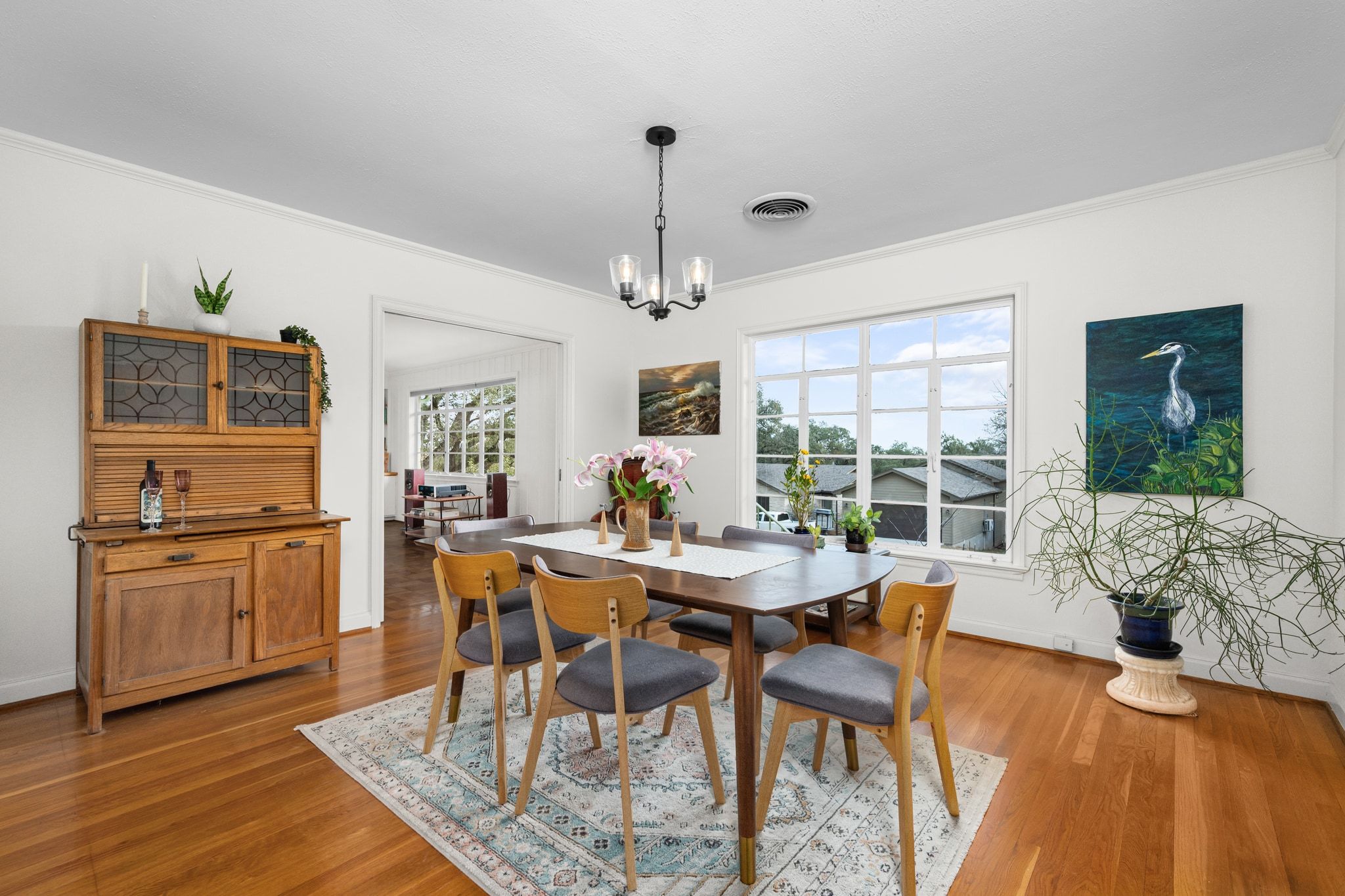 4804 Balcones Drive Austin, TX 78731 - Photo 8 of 27 a view of a dining room with furniture window and outside view