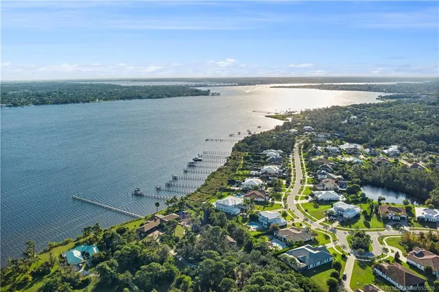 a view of lake with ocean