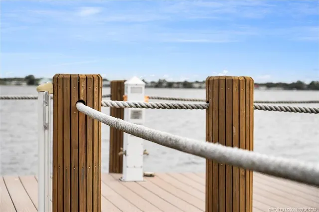 a view of balcony with furniture