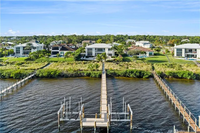 a view of a city with an ocean view