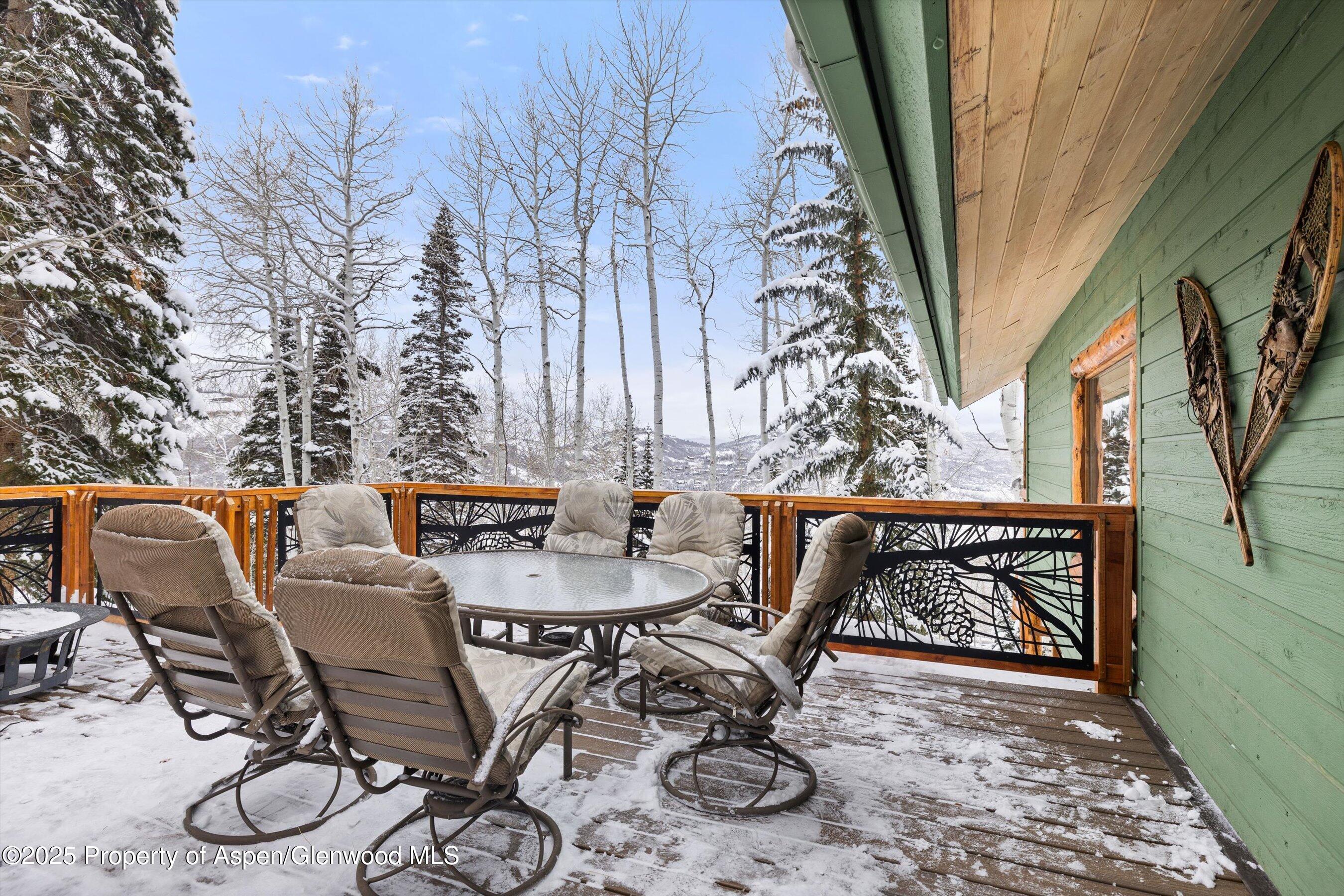 818 Faraway Road Snowmass Village, CO 81615 - Photo 9 of 24 a view of backyard with furniture and outdoor seating