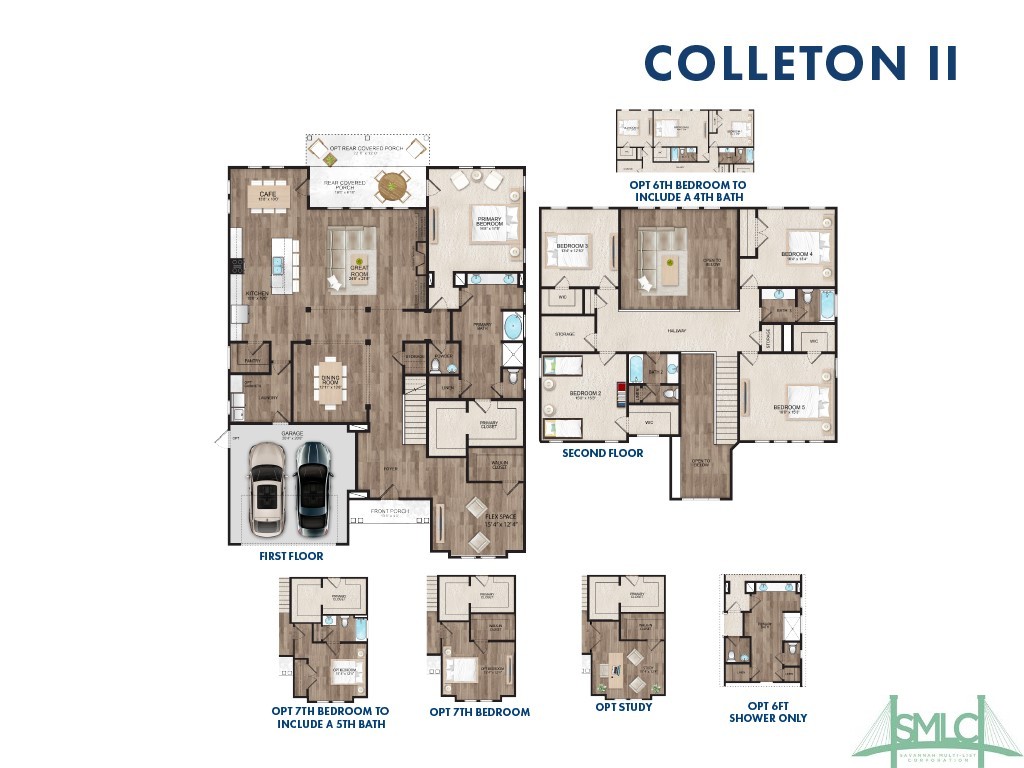 168 Champlain Drive Pooler, GA 31322 - Photo 3 of 34 Rendering only. Plan orientation, colors, details,