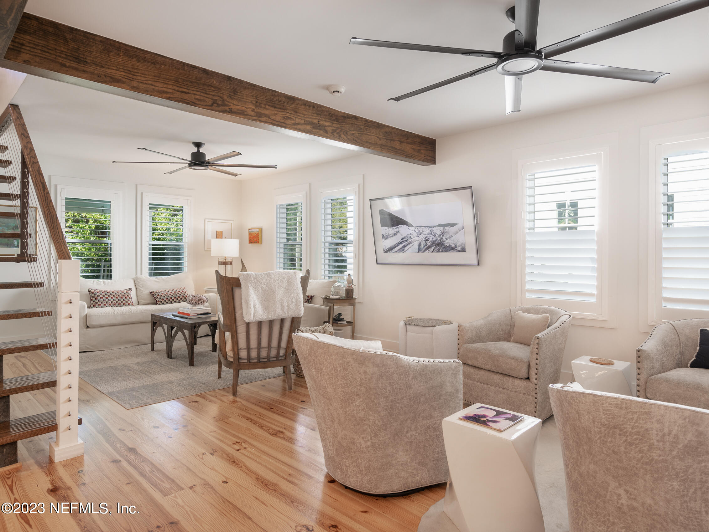 124 South 5th Street Fernandina Beach, FL 32034 - Photo 10 of 60 a living room with furniture and a wooden floor
