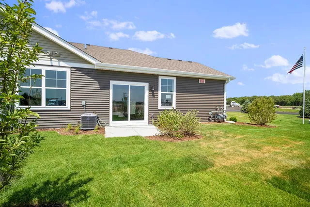 a house view with a garden space
