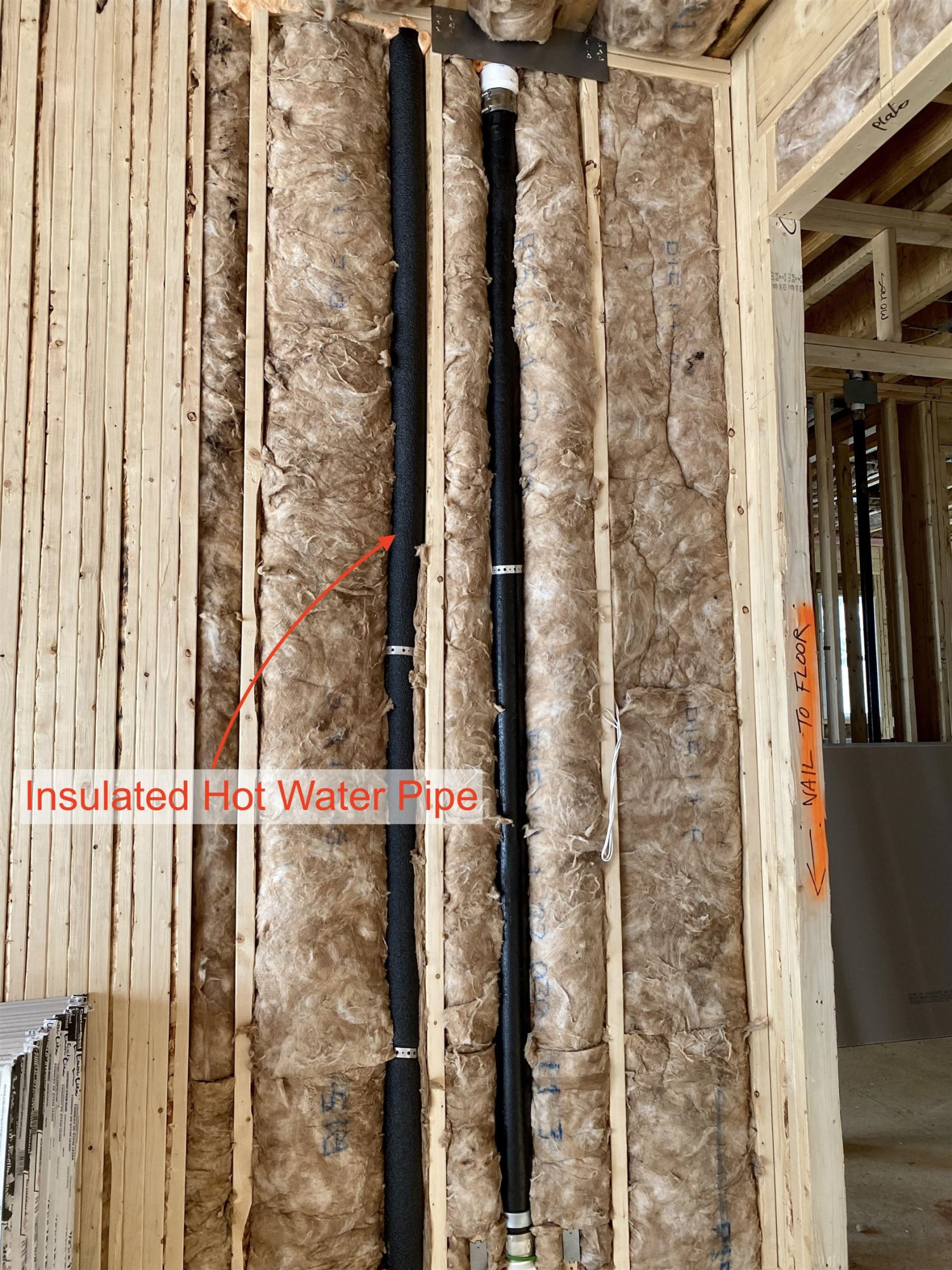 3053 Eden Harbor Court Raleigh, NC 27613 - Photo 19 of 22 Insulated Hot Water Pipe