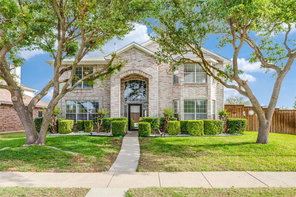 1445 Berkley Road Allen, TX 75002 - Photo 2 of 30 The curb appeal for this striking, two story is enhanced by mature landscaping, crepe myrtles, and recently trimmed trees in front.