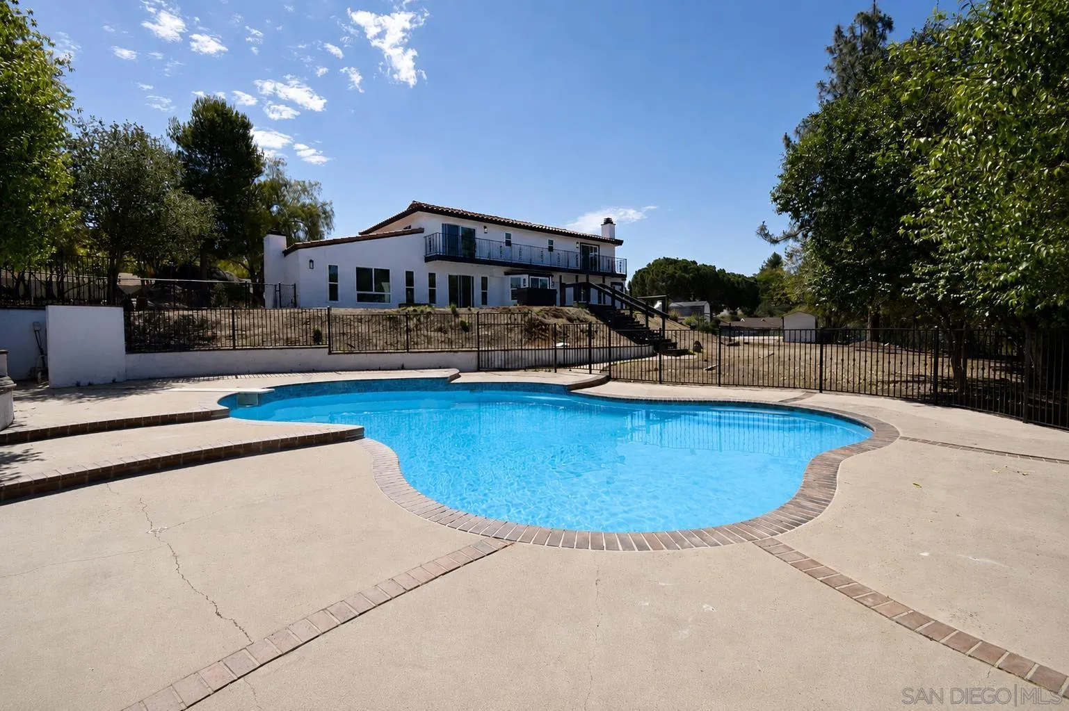 614 Sneath Way Alpine, CA 91901 - Photo 48 of 75 LARGE POOL AREA WITH PEBBLE TEC