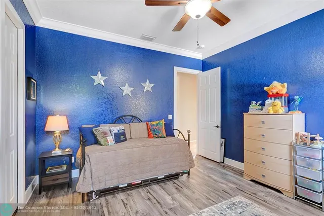 a view of a backyard with a garden