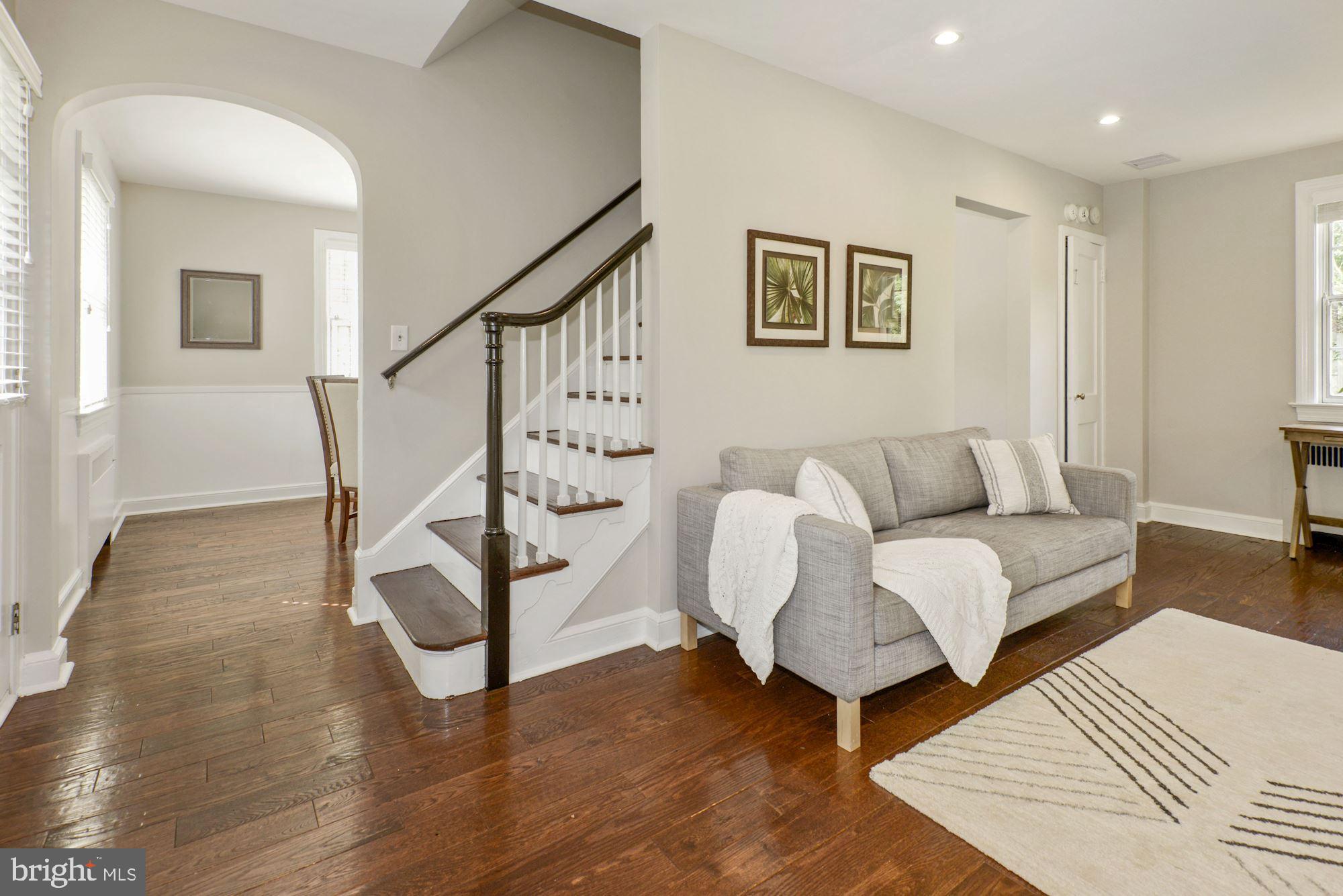 4724 River Road Bethesda, MD 20816 - Photo 16 of 42 LR with stairs up to UL